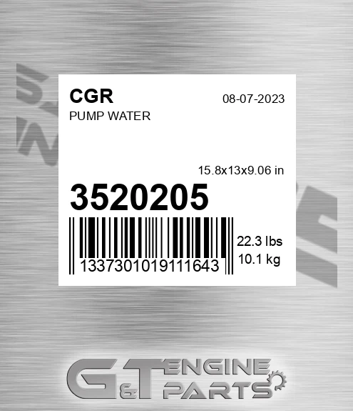 3520205 Pump Water