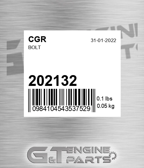 202132 CGR Bolt