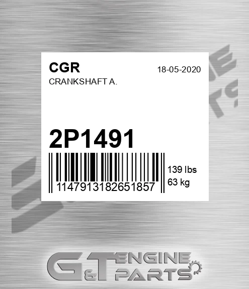 2P1491 Crankshaft A.