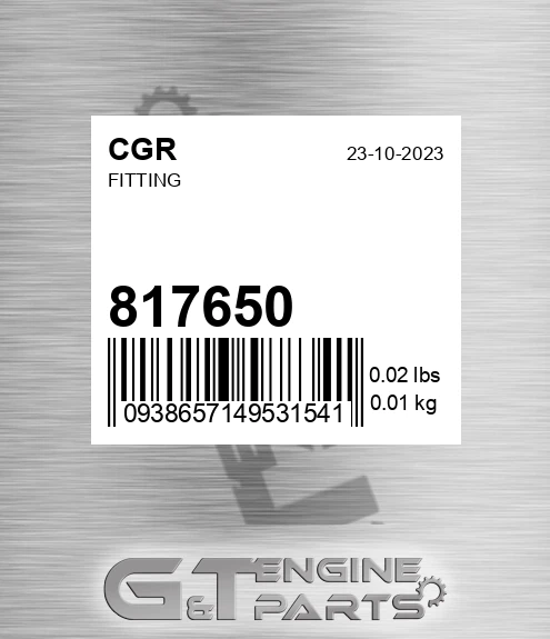 817650 CGR Fitting