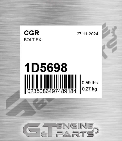 1D5698 Bolt Ex.
