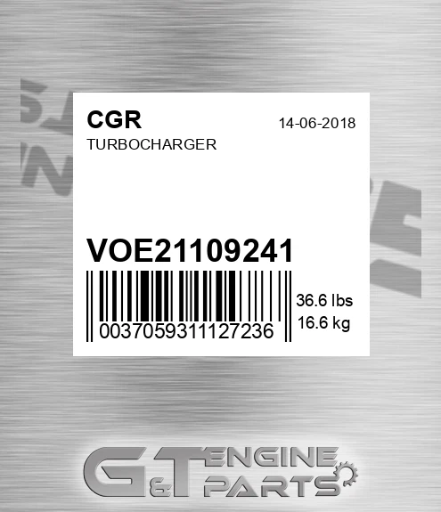 VOE21109241 CGR Turbocharger