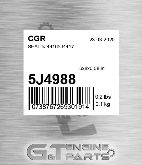 5J4988 CGR Seal 5j44165j4417