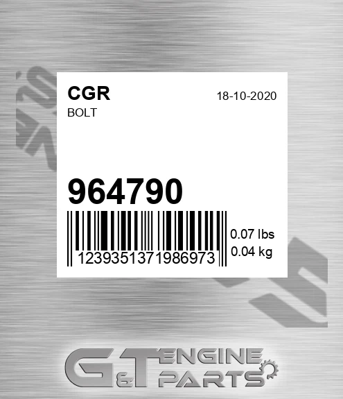 964790 Bolt