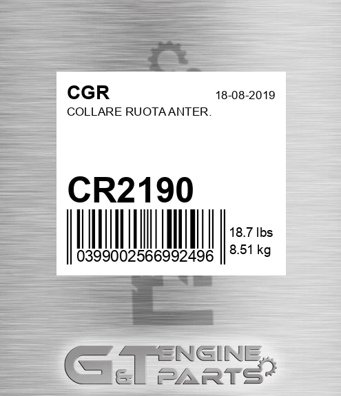 CR2190 Collare Ruota Anter.