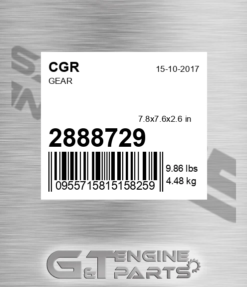 2888729 Gear for CGR