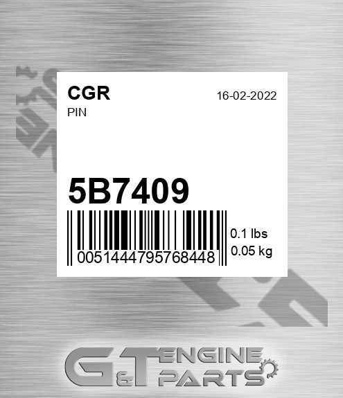 5B7409 CGR Pin