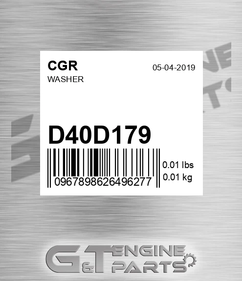 D40D179 Washer
