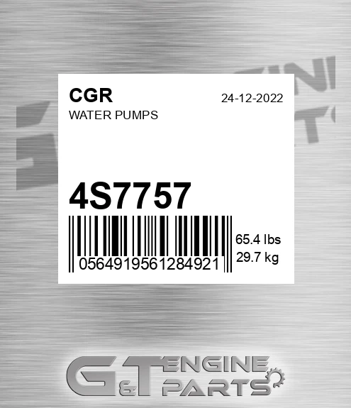 4S7757 CGR Water Pumps