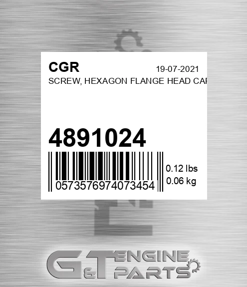4891024 CGR Screw, Hexagon Flange Head Cap
