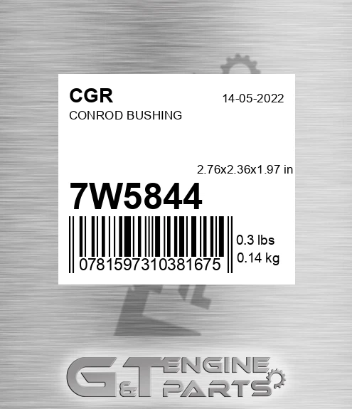 7W5844 Conrod Bushing for CGR