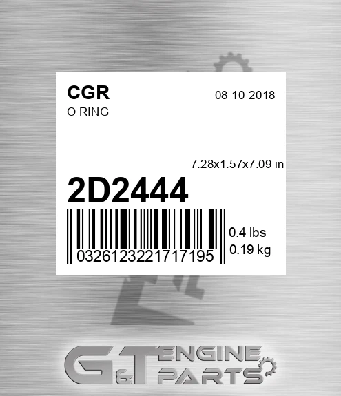 2D2444 CGR O Ring