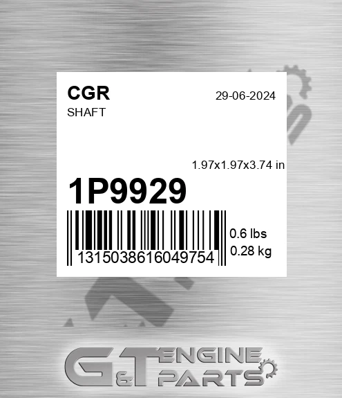 1P9929 Shaft
