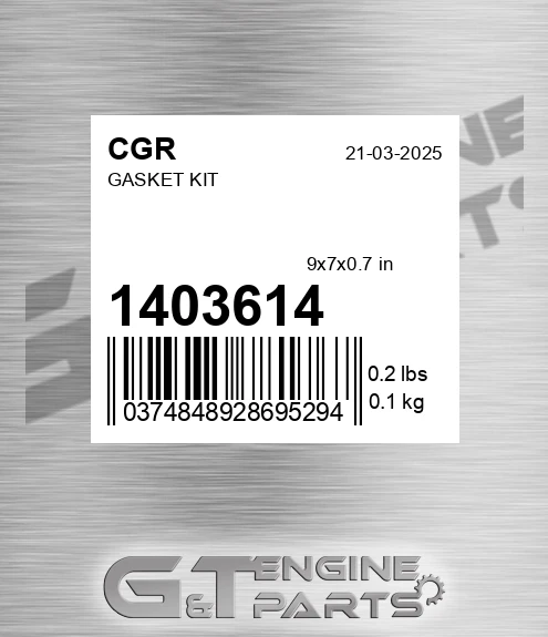1403614 CGR Gasket Kit