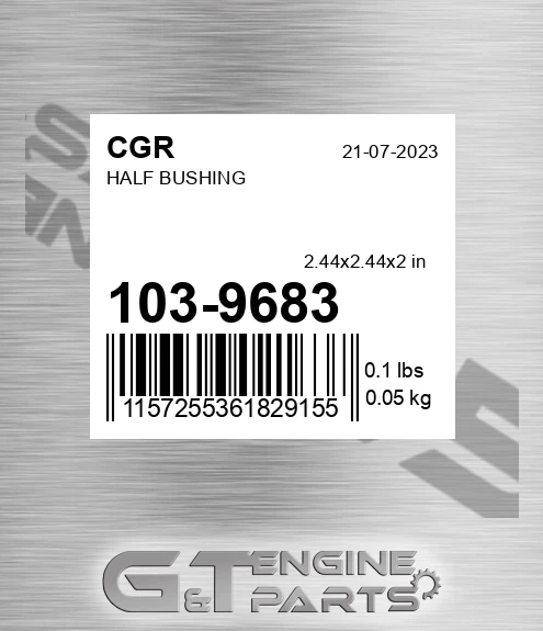 103-9683 CGR Half Bushing