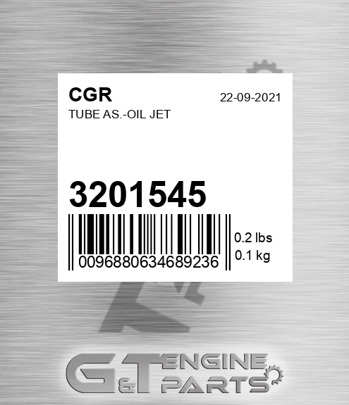 3201545 CGR Tube As.-oil Jet