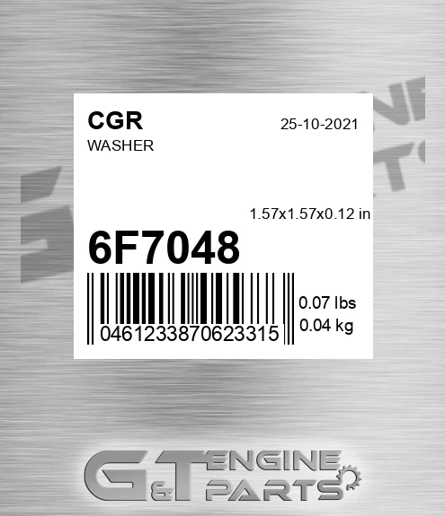 6F7048 CGR Washer