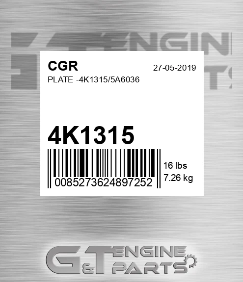 4K1315 CGR Plate -/5a6036