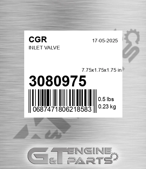 3080975 Inlet Valve