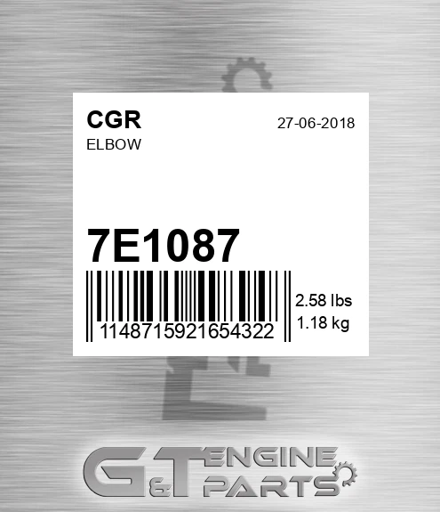 7E1087 CGR Elbow