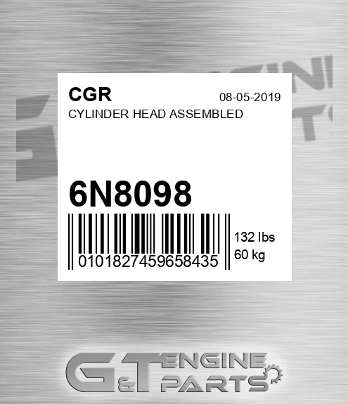 6N8098 CGR Cylinder Head Assembled