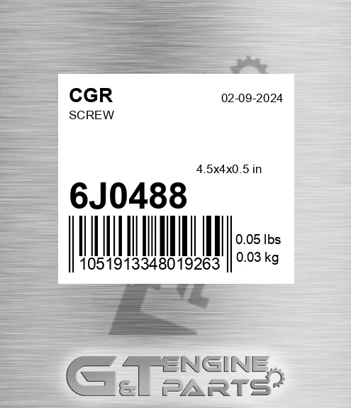 6J0488 CGR Screw