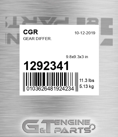 1292341 CGR Gear Differ.