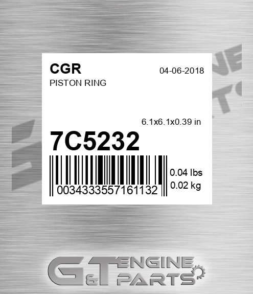 7C5232 CGR Piston Ring