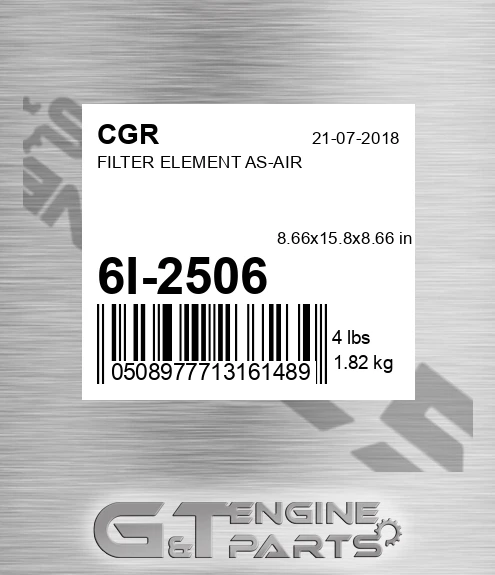6I-2506 Filter Element As-air