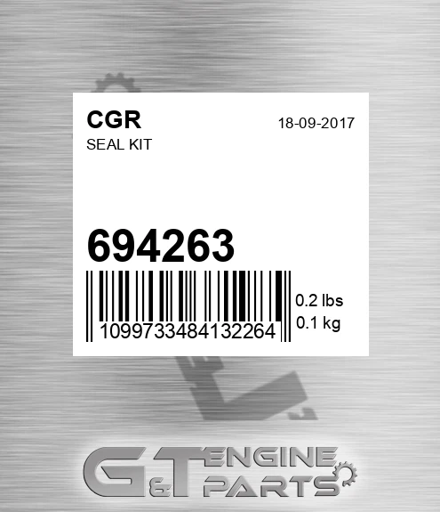694263 CGR Seal Kit