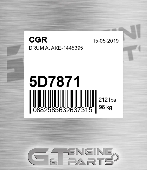 5D7871 CGR Drum A. Ake-1445395