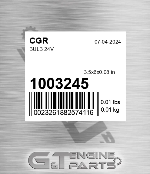 1003245 Bulb 24v