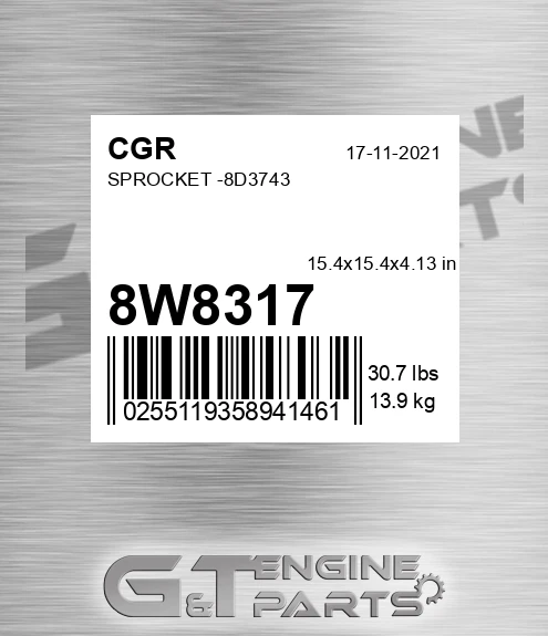 8W8317 Sprocket -8d3743