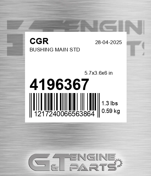 4196367 Bushing Main Std