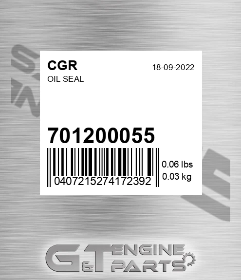 701200055 CGR Oil Seal