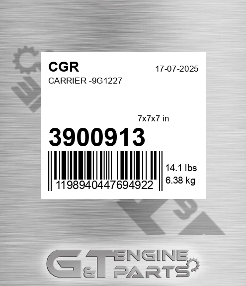 3900913 CGR Carrier -9g1227