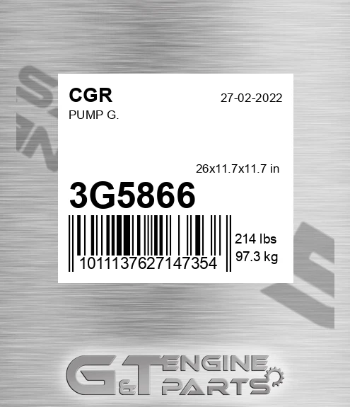 3G5866 Pump G.