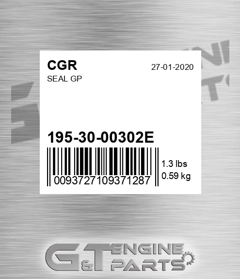 195-30-00302E Seal Gp for CGR