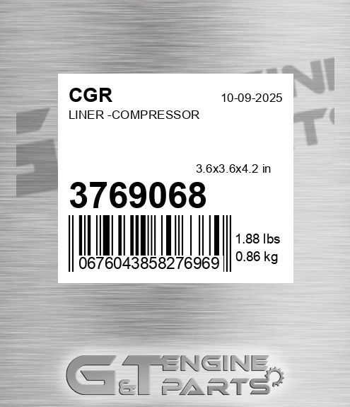 3769068 Liner -compressor for CGR