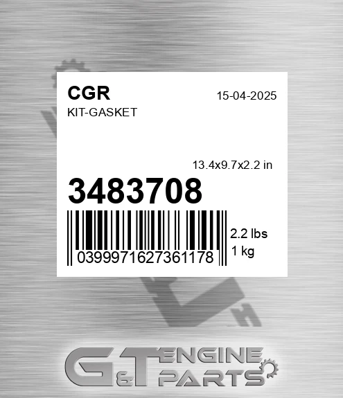 3483708 CGR Kit-gasket