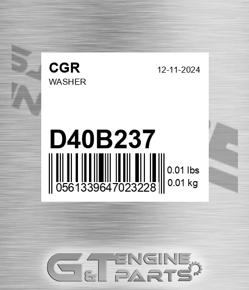 D40B237 Washer