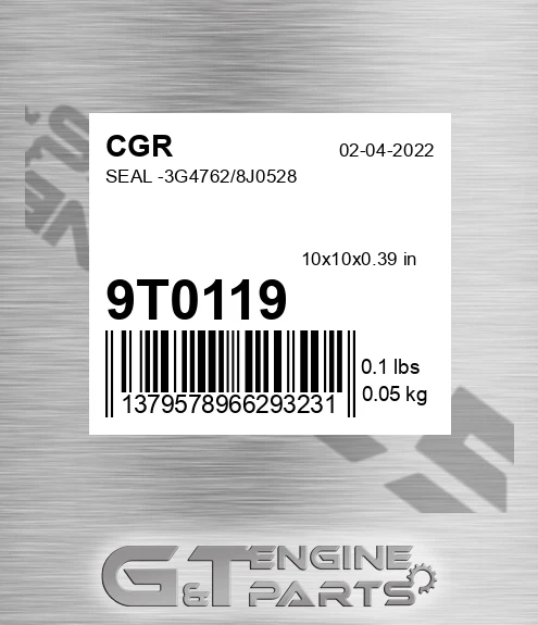 9T0119 CGR Seal -3g4762/8j0528