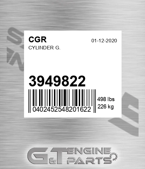 3949822 Cylinder G.