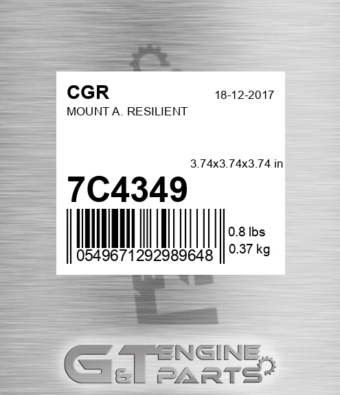 7C4349 CGR Mount A. Resilient