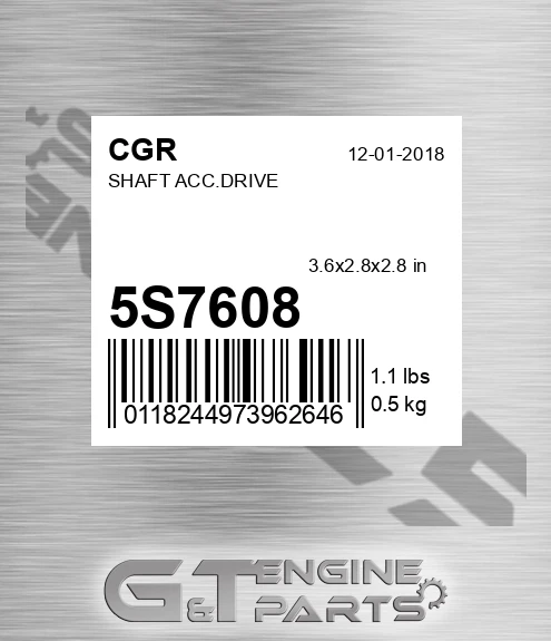 5S7608 CGR Shaft Acc.drive