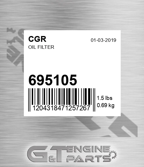 695105 CGR Oil Filter