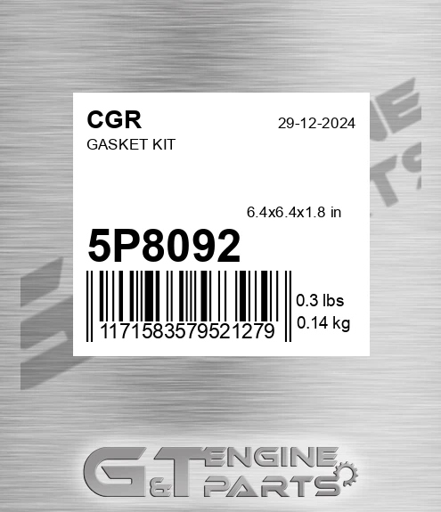 5P8092 CGR Gasket Kit