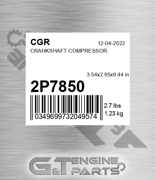 2P7850 Crankshaft Compressor
