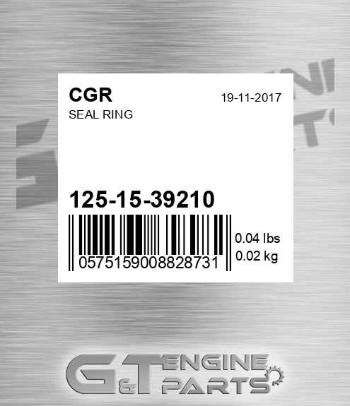 125-15-39210 Seal Ring