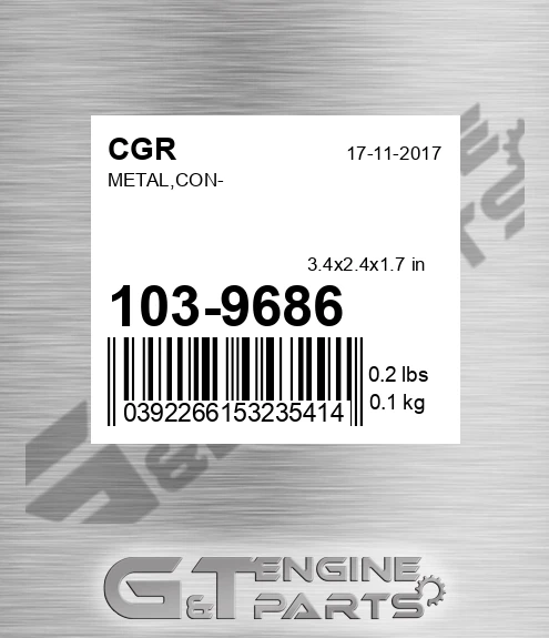 103-9686 CGR Metal,con-